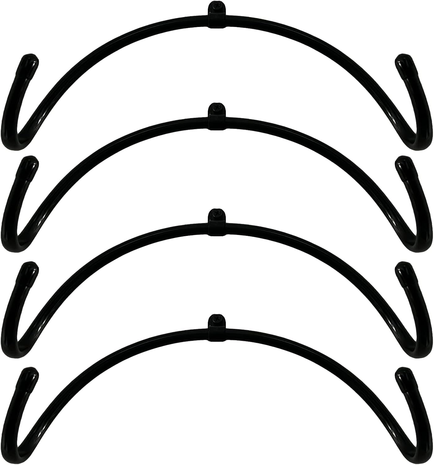 AUXPhome Pack of 4 – Rolling Pin Holder Display Rack Storage Organizers Wall Mount Hooks – Home Decor Kitchen Wall Hanging Multi Purpose Bottle Rack - No Rolling Pin