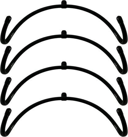 AUXPhome Pack of 4 – Rolling Pin Holder Display Rack Storage Organizers Wall Mount Hooks – Home Decor Kitchen Wall Hanging Multi Purpose Bottle Rack - No Rolling Pin