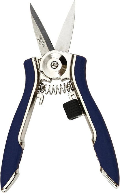 Dramm ColorPoint Stainless Steel Compact Garden Pruning Shears, Hand Pruner, Garden Clippers, with Heavy Duty Blade and Easy grip Handle, Yellow