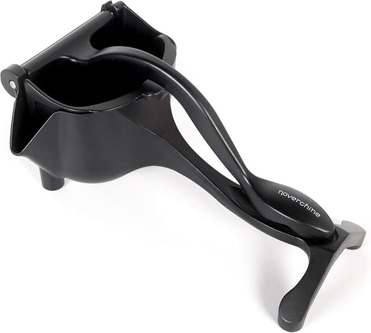 Lemon Sqeeuzer Handheld Manual Juicer - Citrus Press Squeezer for Fresh Orange, Lemon, Lime, Pomegranate Juice - Durable Heavy Duty Aluminum Alloy Lemon Squeezer in Stylish Matte Black