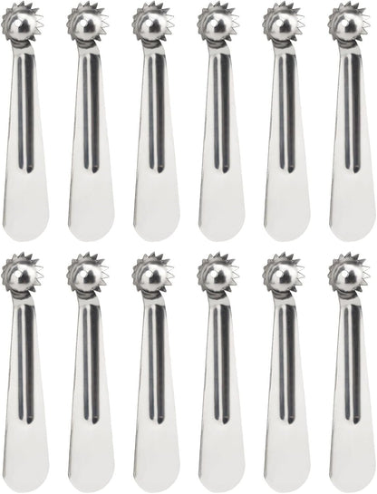 DOITOOL 12pcs Stainless Steel Fruit Corer Set with Strawberry Huller and Tomato Stem Remover for Vegetable and Fruit Prep, Pineapple Eye Remover Kitchen Tool for Salad and Cooking