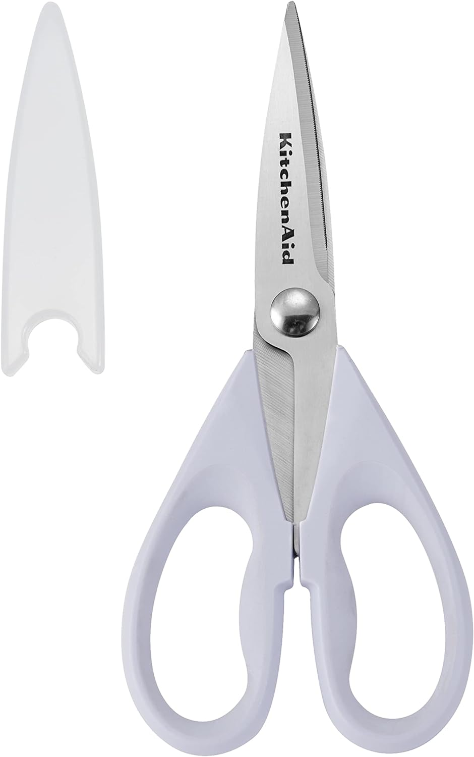 KitchenAid Multipurpose Shear Set, Versatile Scissors with Nutcracker, Bottle Opener, Ergonomic Handles with Protective Blade Covers, 2 Piece