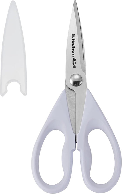 KitchenAid Multipurpose Shear Set, Versatile Scissors with Nutcracker, Bottle Opener, Ergonomic Handles with Protective Blade Covers, 2 Piece
