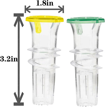 Lemon Squeezer, 2-Pack Screw Top Manual Juicer with Pour Spout - Handheld Citrus Press for Lime, Orange, Easy to Clean & Carry for Kitchen, Cocktails, Drinks, Outdoor