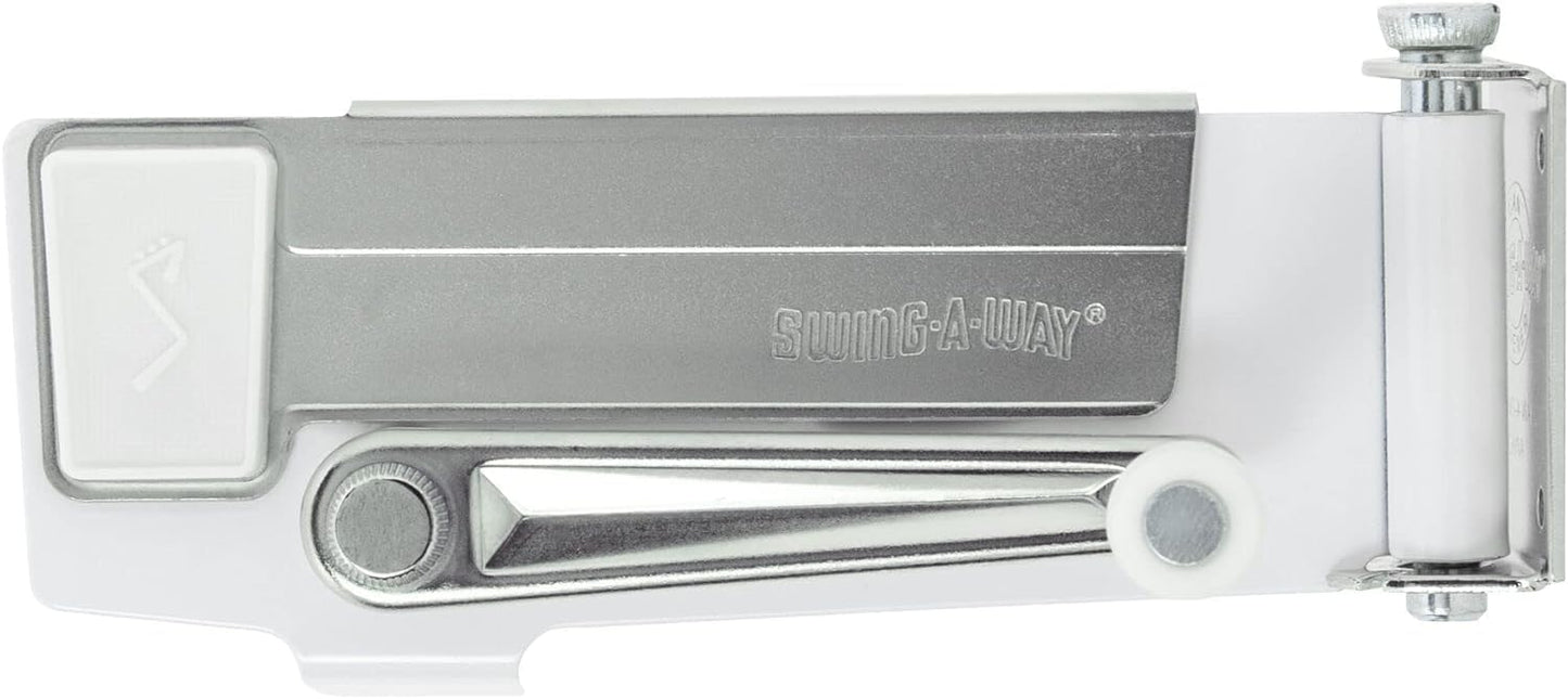 Swing-A-Way White Steel Manual Can Opener