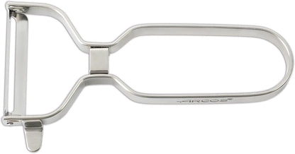 ARCOS Professional Chrome-Plated Peeler for Fruits and Vegetables. 5.5 Inch Stainless Steel Kitchen Tool for Precise Cutting. Chef's Gadget with Ergonomic Design. Silver Color