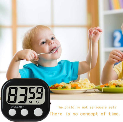 Digital Kitchen Timer, Big Display Screen, Loud Alarm, Strong Magnetic Backing Stand, Cooking Baking Kids Classroom Teacher Game Timers, Minute Seconds Count Up Countdown and Simple Operation(4 Pack)
