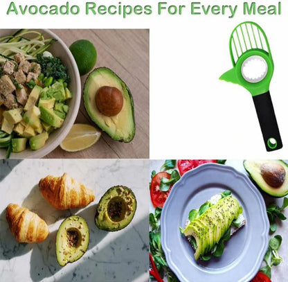 Upgraded Avocado Slicer Tool with Handle, 3-in-1 Avocado Cutter Slicer and Pitter, Avocado Peeler 3 in 1 Avocado Slicer for Kitchen Restaurant (Only Avocado Slicer)