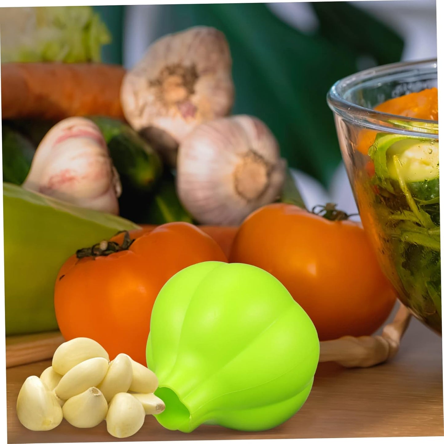 Silicone Garlic Peeler Tube for Easy Skin Removal Odor Kitchen Tool Saving Garlic Roller Peeler Safe Non Slip Design No Waste Home Cooking