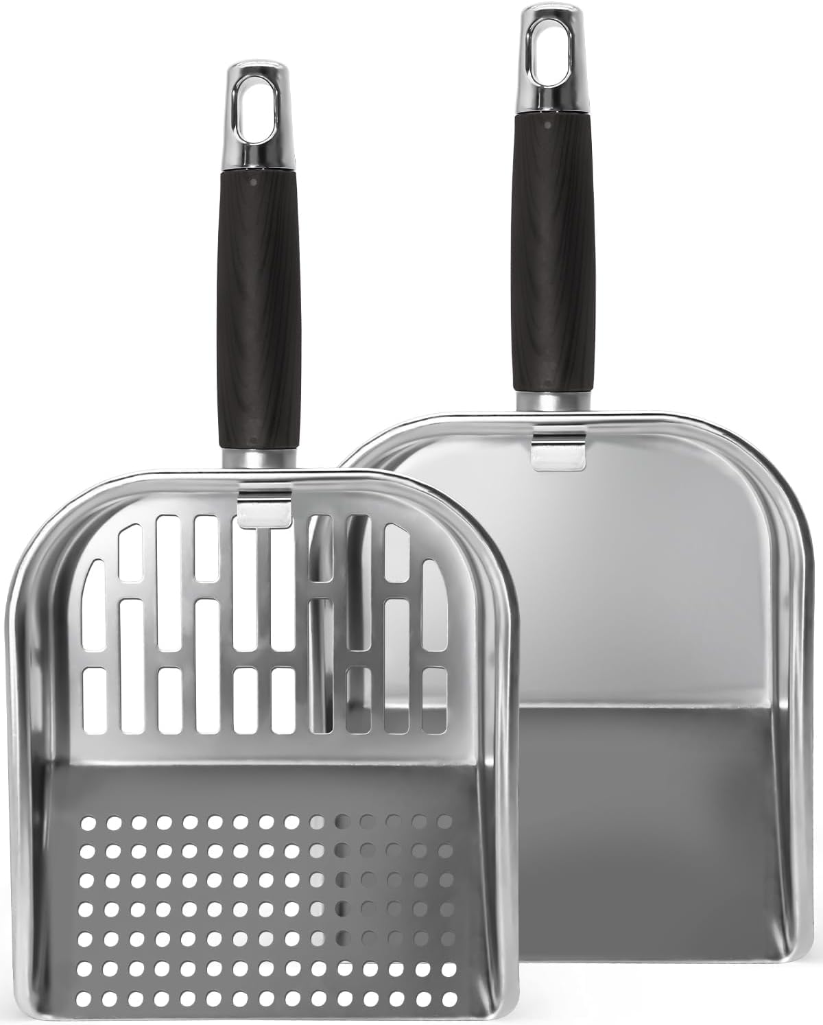 Griddle Scoop for Blackstone with a Any-Edge Hook, Stainless Steel Griddle Portable Food Mover for Stir Fry and Move Food, Classic Grill Shovel