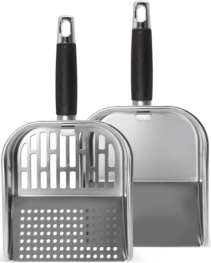 Griddle Scoop for Blackstone with a Any-Edge Hook, Stainless Steel Griddle Portable Food Mover for Stir Fry and Move Food, Classic Grill Shovel