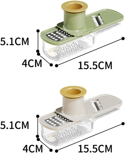 Ginger Garlic Grater Ginger Garlic Grinding Cooking W Container Multi Purpose Easy Grip Manual Kitchen Tool for Baking, Green