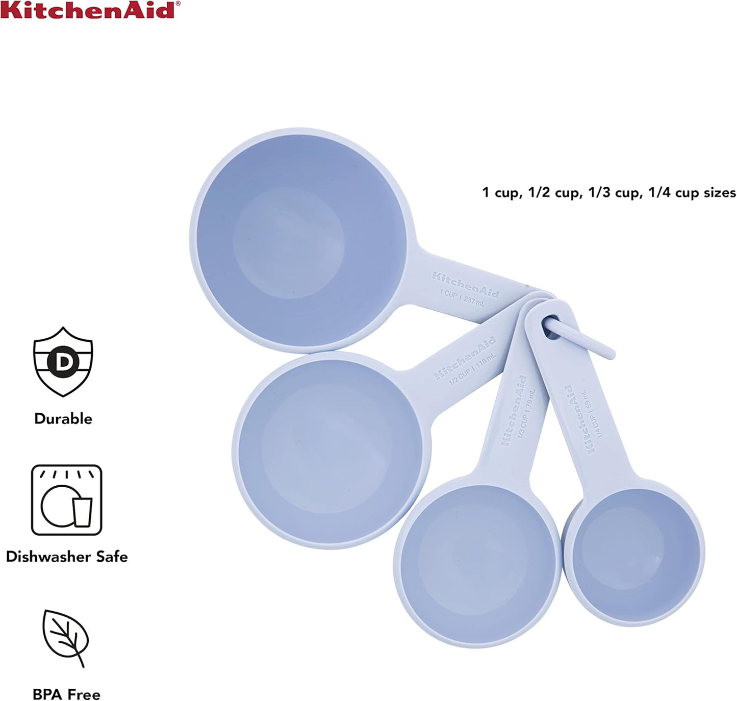 KitchenAid Universal Measuring Cup Set, 4-Piece, Pistachio