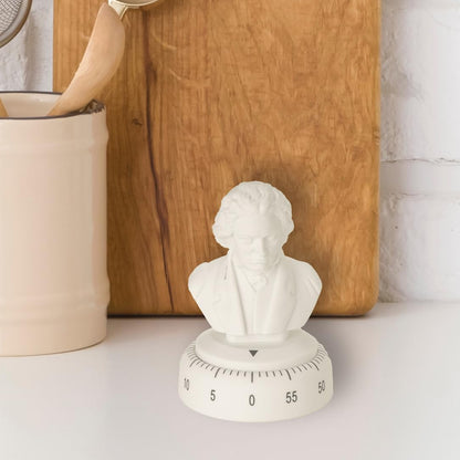 Kikkerland Mozart Timer – Musical Gadget for Home & Kitchen – 60 Minute Windup Timekeeper for Cooking for Music Lovers