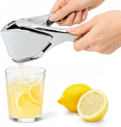 Lemon Squeezer, Stainless Steel Lemon Juicer, Manual Juicer for Lemon Citrus Lime Orange, Handheld citrus SqueezerSqueeze out as much juice as possible - drain every last drop