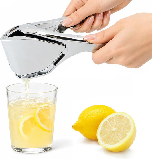 Lemon Squeezer, Stainless Steel Lemon Juicer, Manual Juicer for Lemon Citrus Lime Orange, Handheld citrus SqueezerSqueeze out as much juice as possible - drain every last drop