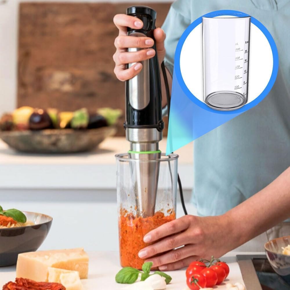 27 oz Measuring Cup for Immersion Blender | BPA Free Plastic Measuring Beaker with Pour Spout, Stable Base & Clear Measurements | Mixing Cup for Smoothies, Soups & Sauces