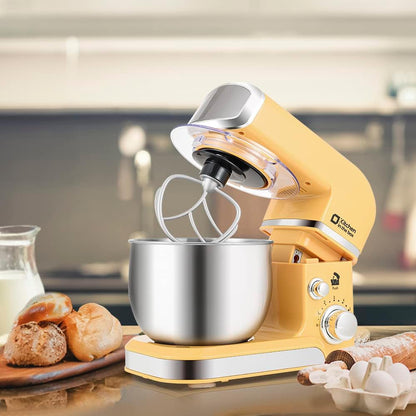 Kitchen in the box Stand Mixer,3.2Qt Small Electric Food Mixer,6 Speeds Portable Lightweight Kitchen Mixer for Daily Use with Egg Whisk,Dough Hook,Flat Beater (Black)