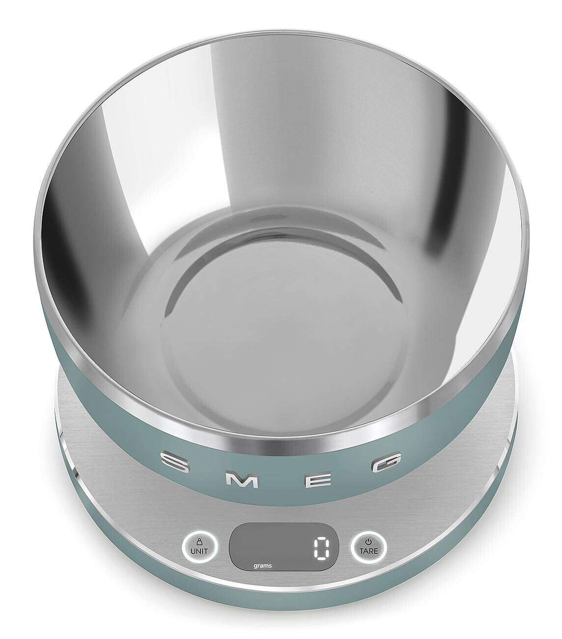 SMEG Contemporary Digital Kitchen Scale with Removable Bowl (Black)
