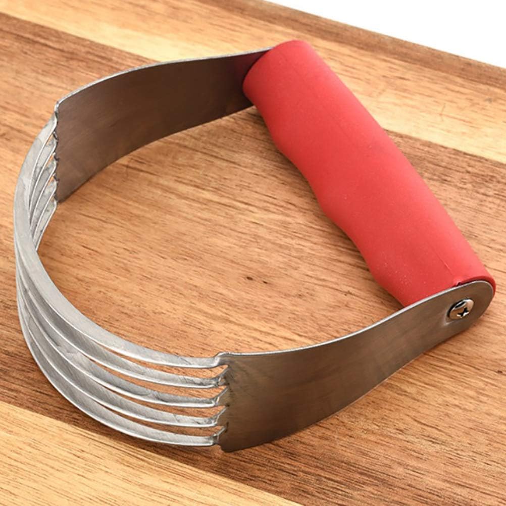 Dough Blender Pastry Cutter, Flaky Pie Crust, Dishwasher, Easy Grip Handle & Stainless Steel Blades