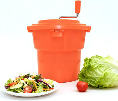 Hakka Restaurant Salad Spinner, 5 Gal/20 Qt Commercial Salad Spinner Large & Lettuce Dryer for Vegetable Friuts
