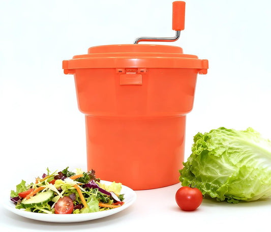 Hakka Restaurant Salad Spinner, 5 Gal/20 Qt Commercial Salad Spinner Large & Lettuce Dryer for Vegetable Friuts