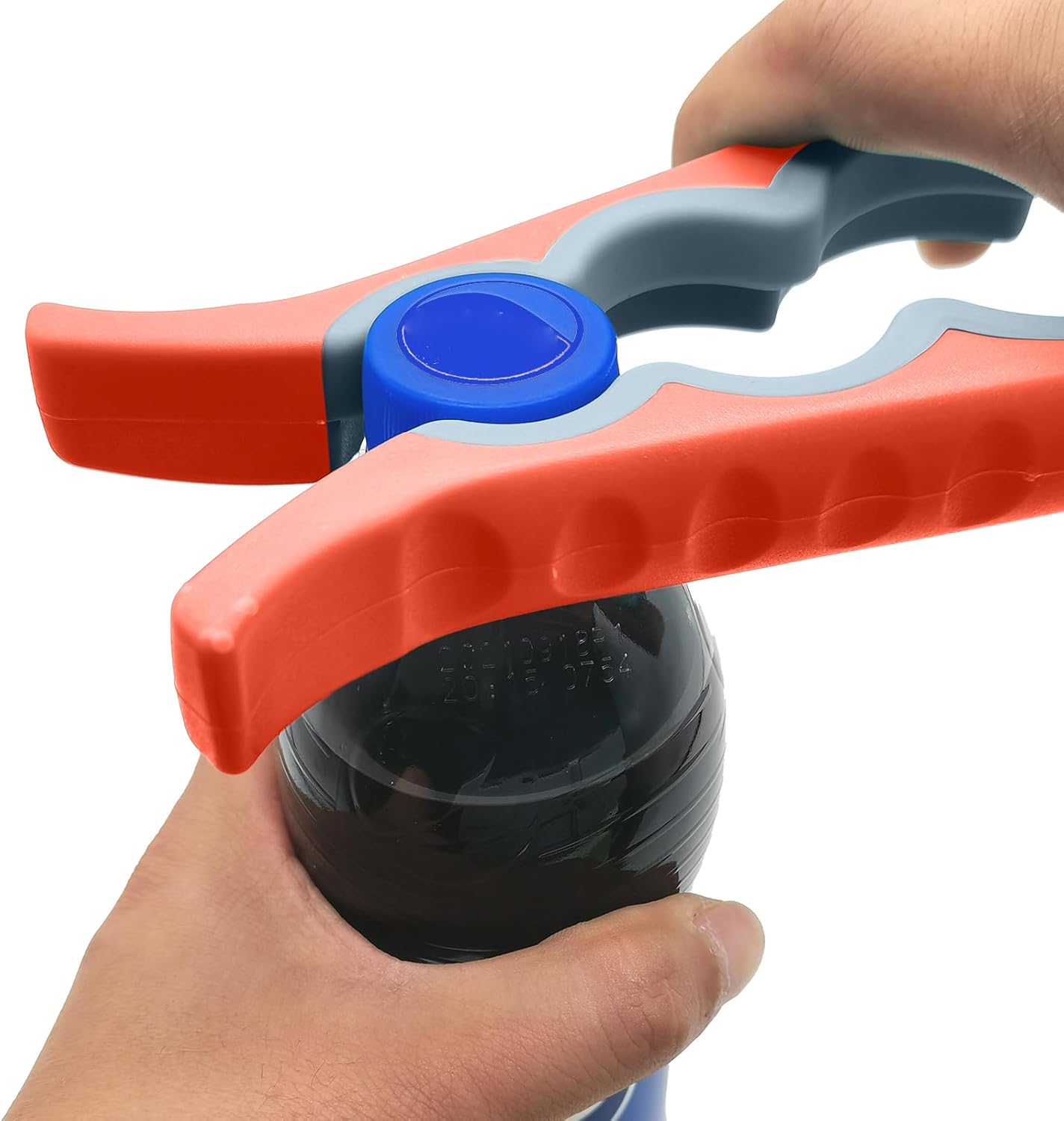 Otstar Jar Opener Bottle Opener and Can Opener for Weak hands, Seniors with Arthritis and Anyone with Low Strength, Mutil Jar Opener Get Lids Off Easily (Blue and Grey)