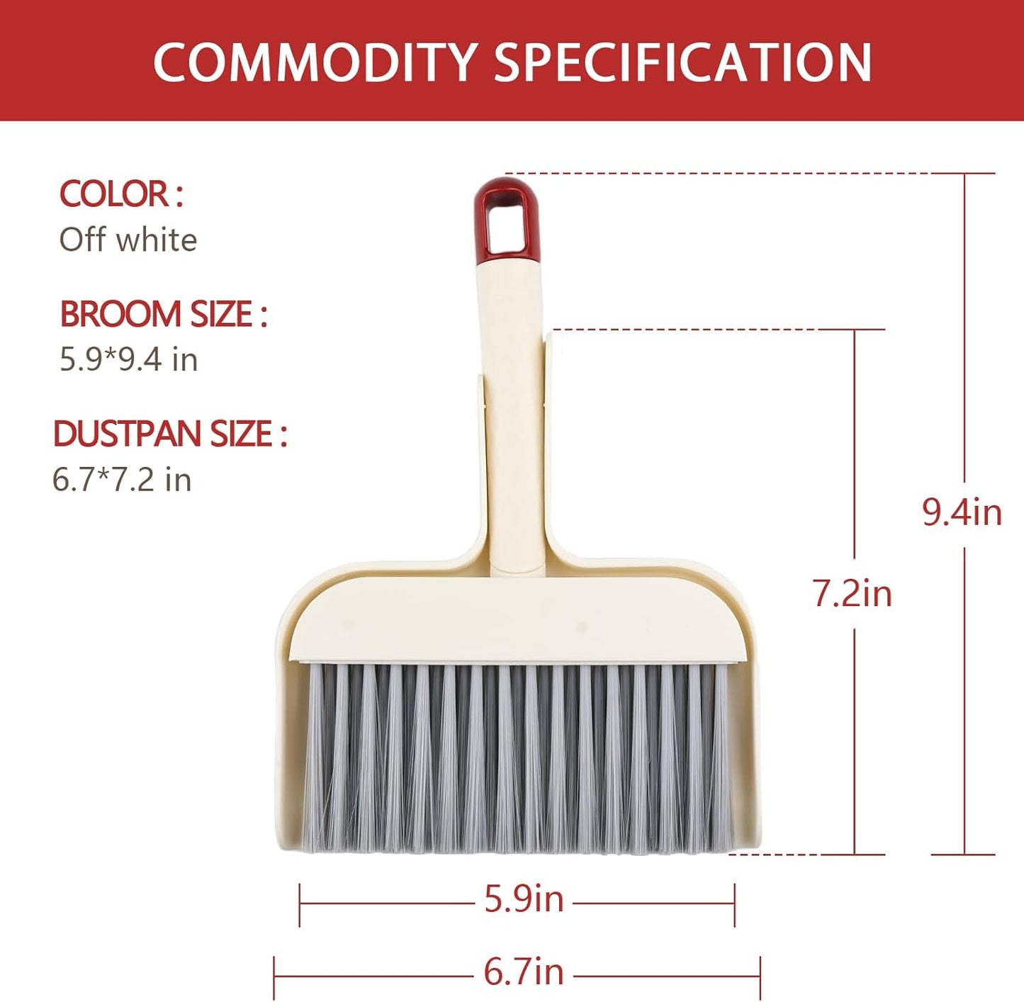 Small Dust Pan and Brush Set - Mini Dustpan and Brush Set, Small Broom and Dustpan Set, Whisk Broom, Dust pan and Brush for Desk, Table, Home, Kitchen.