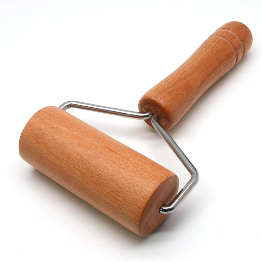 Wooden Rolling Pin, Ergonomic Non-Stick Pizza Baker Dough Pastry Roller for Kitchen Home Cooking Baking (T Square Type)