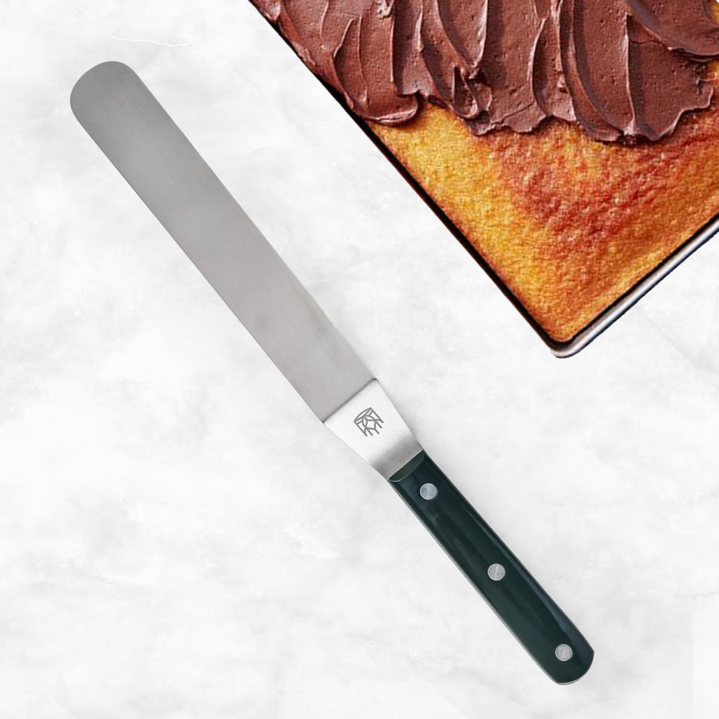 King Arthur Baking Company Offset Spatula, Japanese Stainless Steel, 8-Inch Flexible Blade, For Precise Cake Decorating