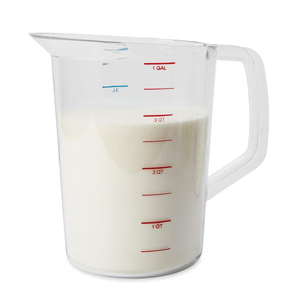 Rubbermaid Commercial Products Bouncer Clear Measuring Cup 2-Cup/0.5-Quart Clear Strong Food Grade Easy Read for Liquid/Dry Ingredients for Home/Professional Kitchen