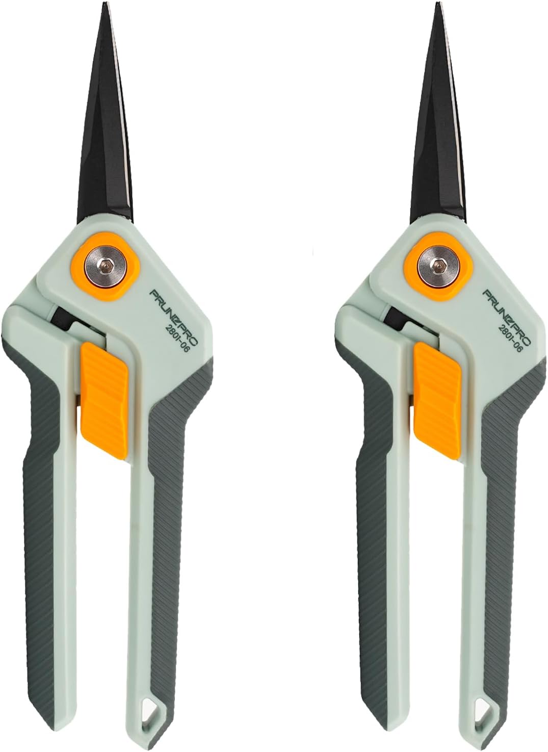PrunePro Garden Scissors Pruning Shears Sharp Stainless Steel Non-Stick Teflon Coating Blade for Precise Cuts Garden Snip Bonsai Clippers for Plants Rose Flower