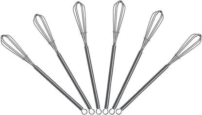 7.2 inch Mini Wire Whisk 6 Pack - Stainless Steel