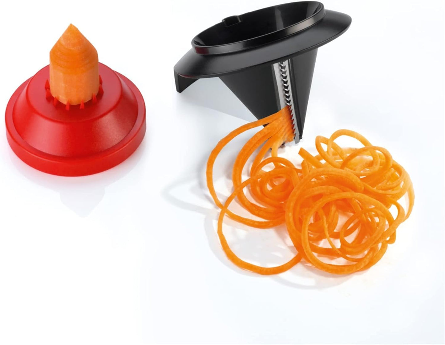 triangle Endless Julienne Cutter - Compact Stainless Steel Spiralizing Tool for Vegetable Noodles - Dishwasher Safe