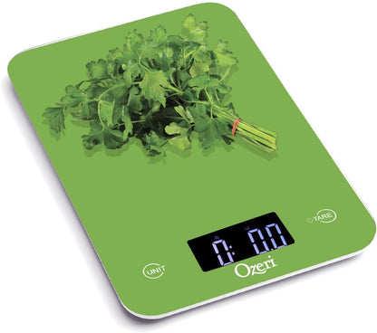 Ozeri Touch Professional Digital Kitchen Scale (12 lbs Edition), Tempered Glass in Elegant Black