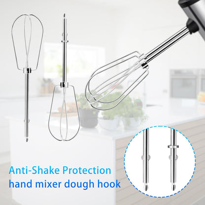 2pcs Hand Mixer Beaters Attachments Compatible with BLACK & DECKER, Universal Stainless Steel Electric Hand Mixer Whisk Replacement for Cooking and Baking