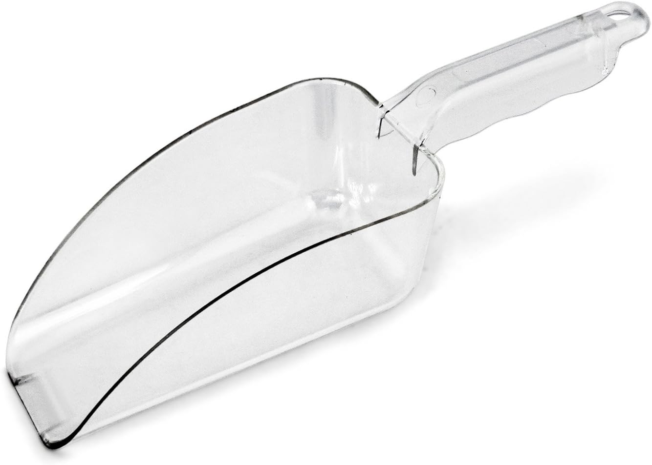 New Star Foodservice 34400 Polycarbonate Plastic Utility Ice Scoop, Clear, 12-Ounce