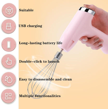 Powerful Multi-Function Electric Vegetable Chopper/Mini Food Processor/Food Slicer/Electric Egg Beater/Whisk/Hand Mixer Handheld Your Kitchen's Trusted Helper
