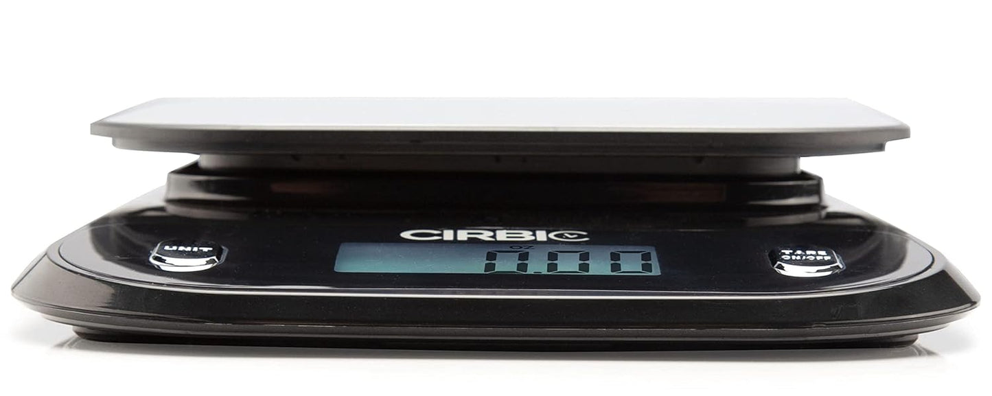 Talking Kitchen Scales - Big Numbers with Clear Loud Voice North American Accent (Black)