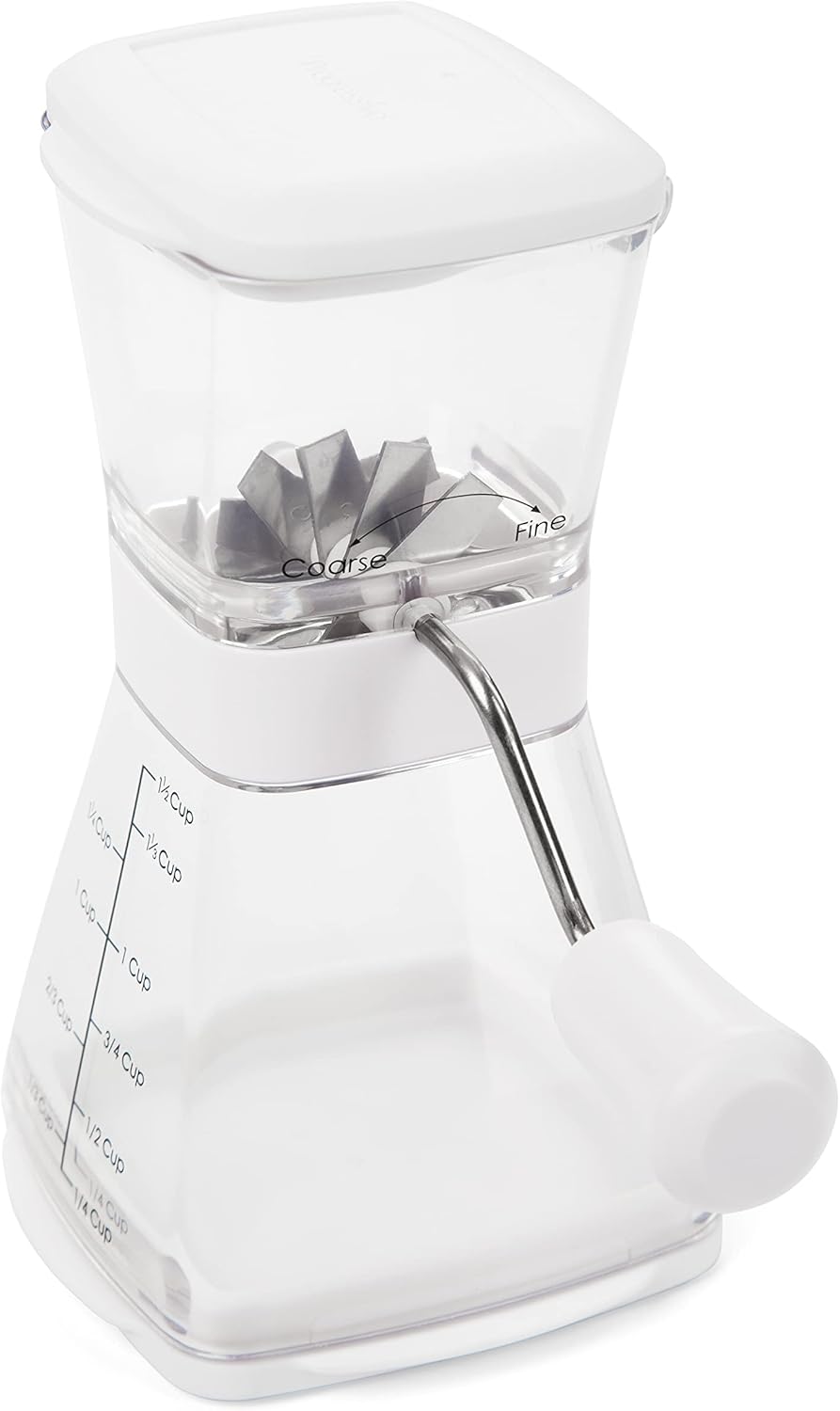 PrepWorks Nut Chopper – Manual Handheld Nut Grinder for Chopping Nuts, Seeds, and Herbs, Easy to Use, BPA-Free