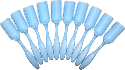 10Pcs NINGDAN Mini Shovel,Plastic Mini Gardening Shovel Spoons Soil Scoops,Cultivation Digging Transplanting Tools for Succulents Potted Flowers,Milk Powder/Coffee Beans Scoops (5 Colors)