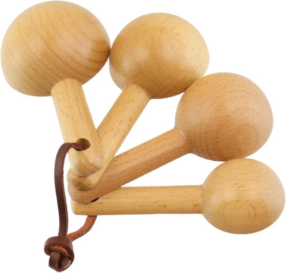 30ml Wood Measuring Spoon and Scoop Wooden Tablespoon 30ml Measuring Scoop 2 TBSP Retro Coffee Spoons for Dry Ingredients Ground Tea Spice (Wood Color, 2TBSP)