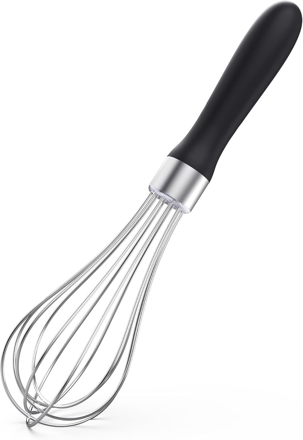 U-Taste 7" Mini Whisk for Cooking: 18/8 Stainless Steel Small Metal Kitchen Wisk, Tiny Hand Mixing Tool for Coffee, Egg, Sauce, 6-Wires Compact Head for Baking, Beating in Bowl, Mug, Jar (Set of 2)