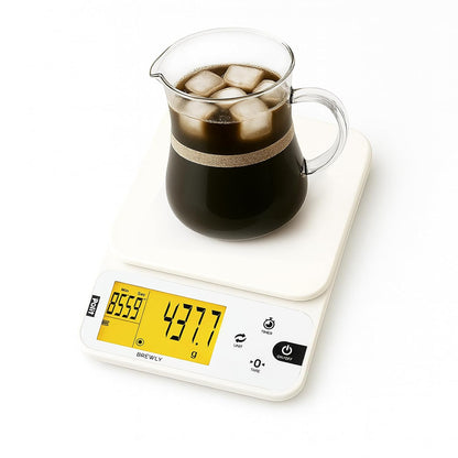 Polit Digital Kitchen Scale KT-66 30lb/13kg｜0.05oz/1g Precision Food Scale with LCD Display｜Battery or Plug-in｜Stainless Steel Top｜Grams, Ounces, Pounds｜5 Units for Baking, Farming & Shipping Scale