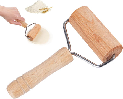 Rolling Pin, Wooden Rolling Pins For Baking, Pizza Dough Roller, Not Easy To Crack, Non-Stick Wood Pastry Roller, Essential Kitchen Utensils.