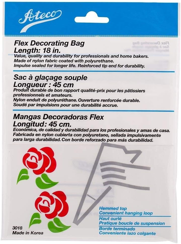 Ateco 3021 Flex Decorating Bag, Coated Nylon, 21-Inch, Reusable