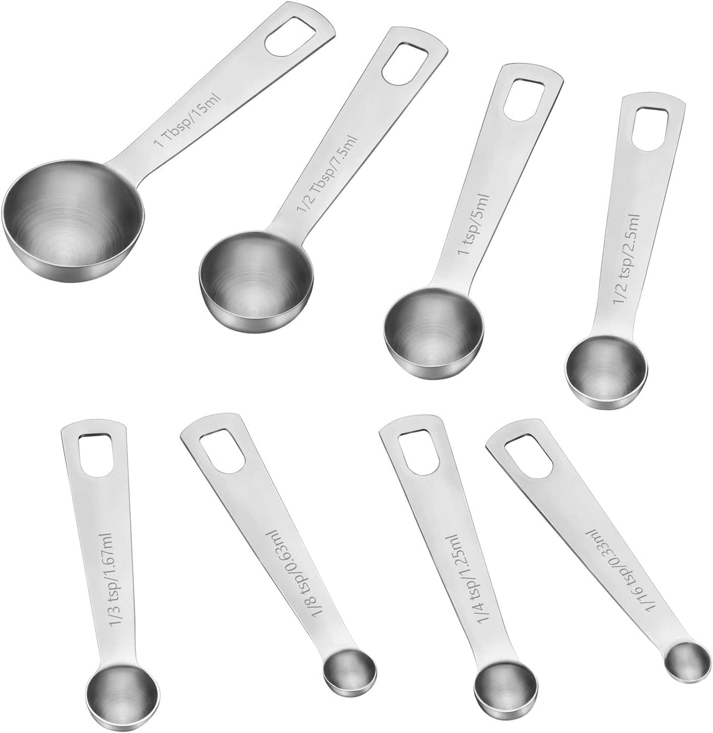 DOTINGHUX Plastic Measuring Spoons 8-Piece,Assorted Colors
