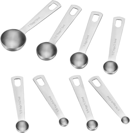 DOTINGHUX Plastic Measuring Spoons 8-Piece,Assorted Colors