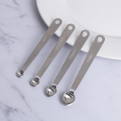 2PCS 1/32 Teaspoon(1/32tsp, Smidgen) Single Tiny Measuring Spoon, Small Individual Stainless Steel Measure Spoons Only