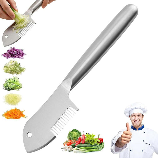 Stainless Steel Multi-purpose Julienne Peeler, Precision Julienne Blade, Vegetable JulienneSlicer, Quick & Easy Kitchen Tool, Comfortable Handle & Hanging Hole, for Fruit, Potatoes, Carrot